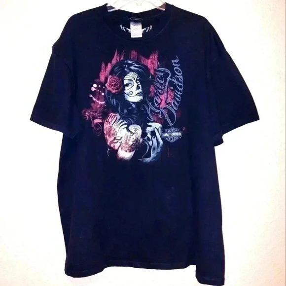 Zion Harley Davidson - Washington, Utah WOMEN'S Black T Shirt 2XL - Picture 1 of 6